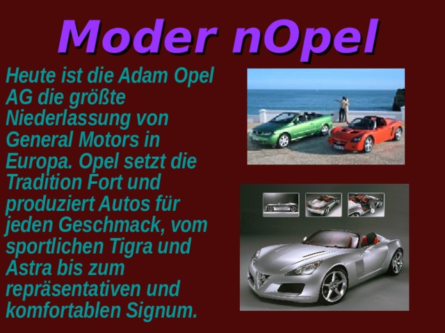 Moder  nOpel